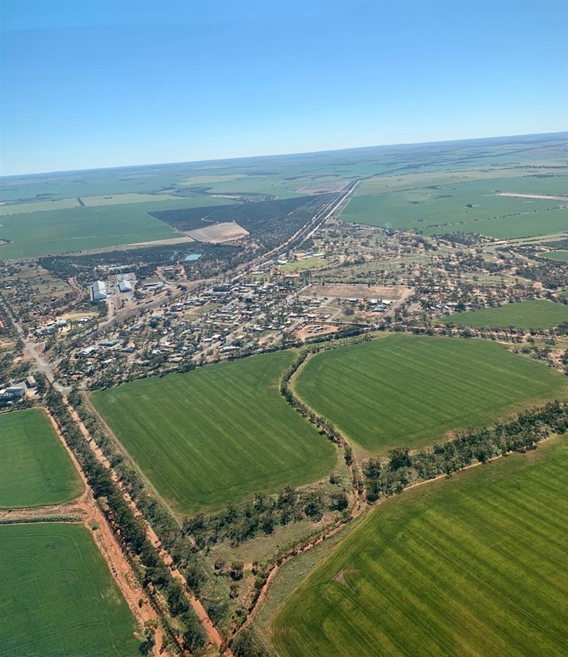Image Gallery - Aerial view of Perenjori townsite